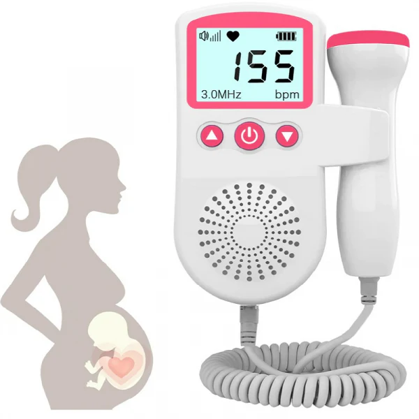 Doppler fetale per il monitoraggio della frequenza cardiaca con rilevatore acustico