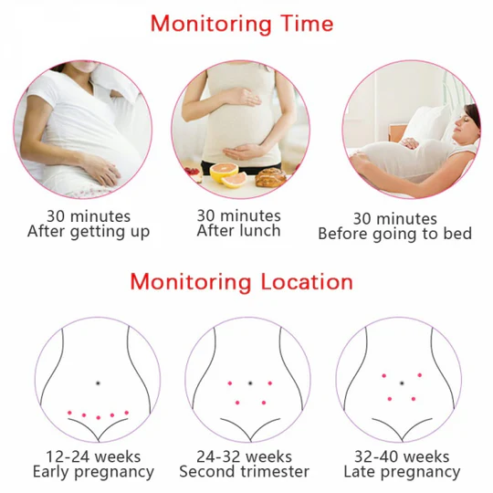 Doppler fetale per il monitoraggio della frequenza cardiaca con rilevatore acustico