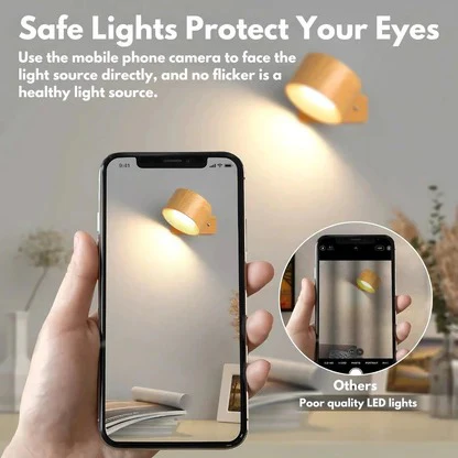 Lampada da parete ricaricabile con rotazione a 360°