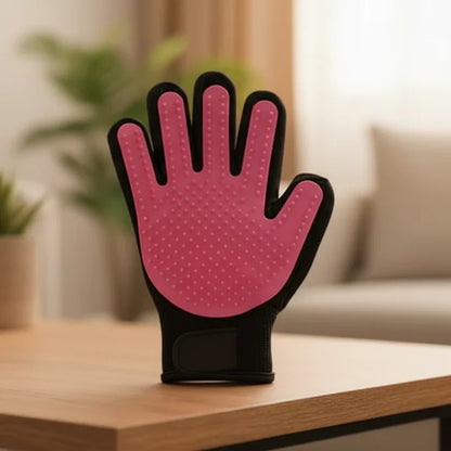 PETCAREGLOVE - guanto per la toelettatura e la rimozione delicata del pelo da gatti e cani