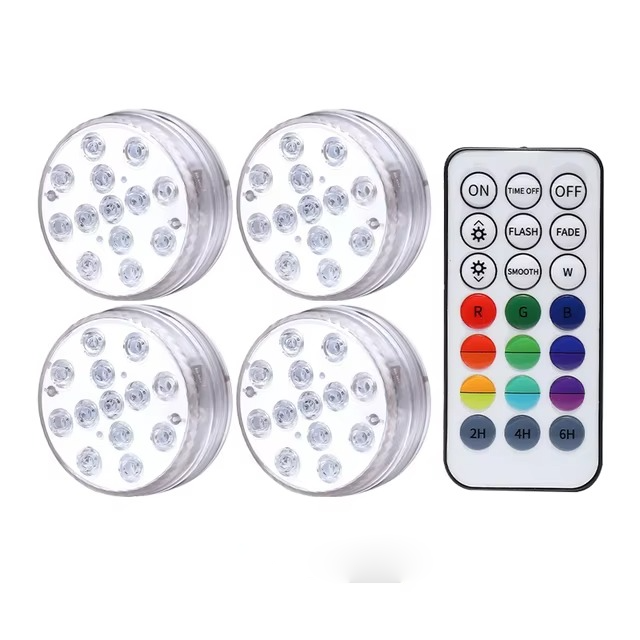 Luci LED subacquee per piscina con telecomando