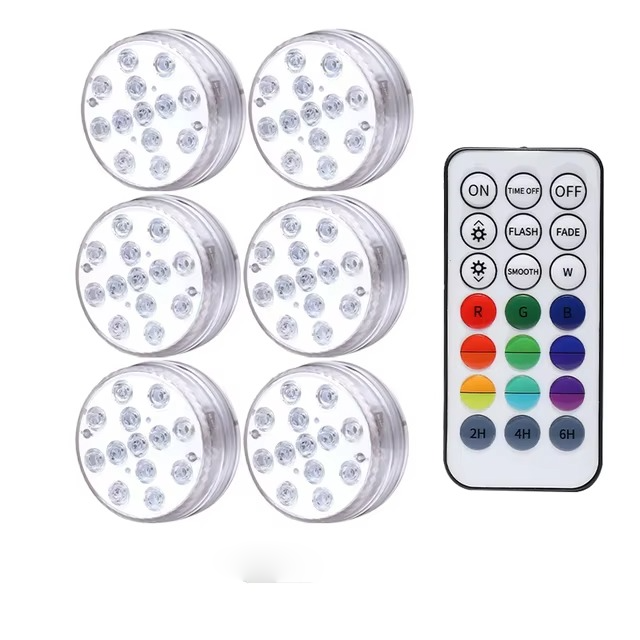 Luci LED subacquee per piscina con telecomando