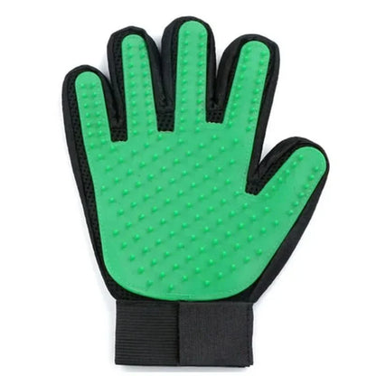 PETCAREGLOVE - guanto per la toelettatura e la rimozione delicata del pelo da gatti e cani