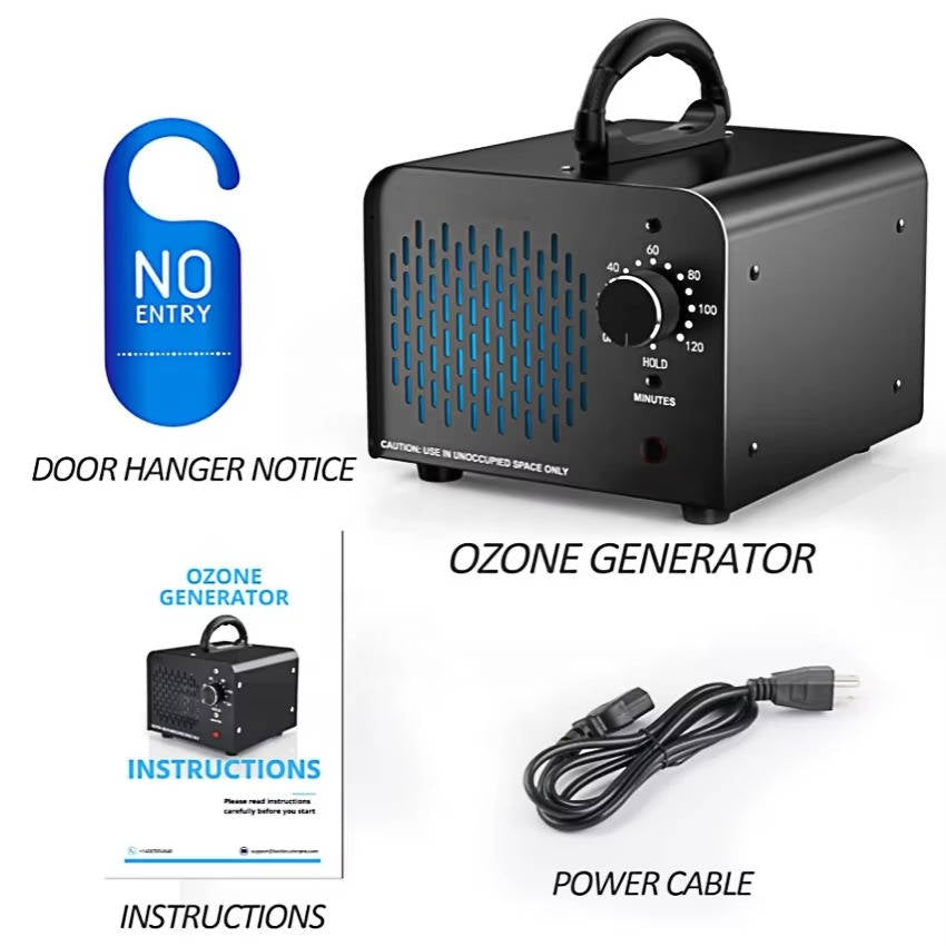 Generatore di ozono ad alta capacità con eliminatore di odori da 70.000 mg, rimozione odori fino a 6000 piedi quadrati, ionizzatore e ozonatore per fumo, auto, cantina e stanza per animali domestici