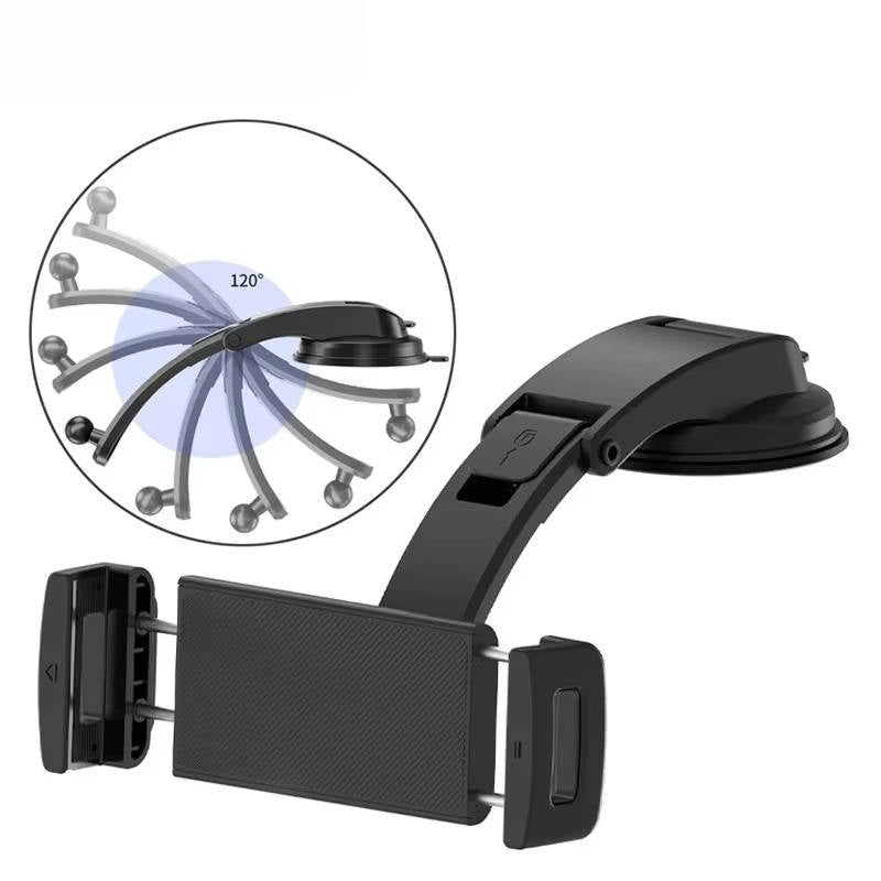 Supporto per tablet sul cruscotto dell'auto, ruotabile a 360°, ventosa