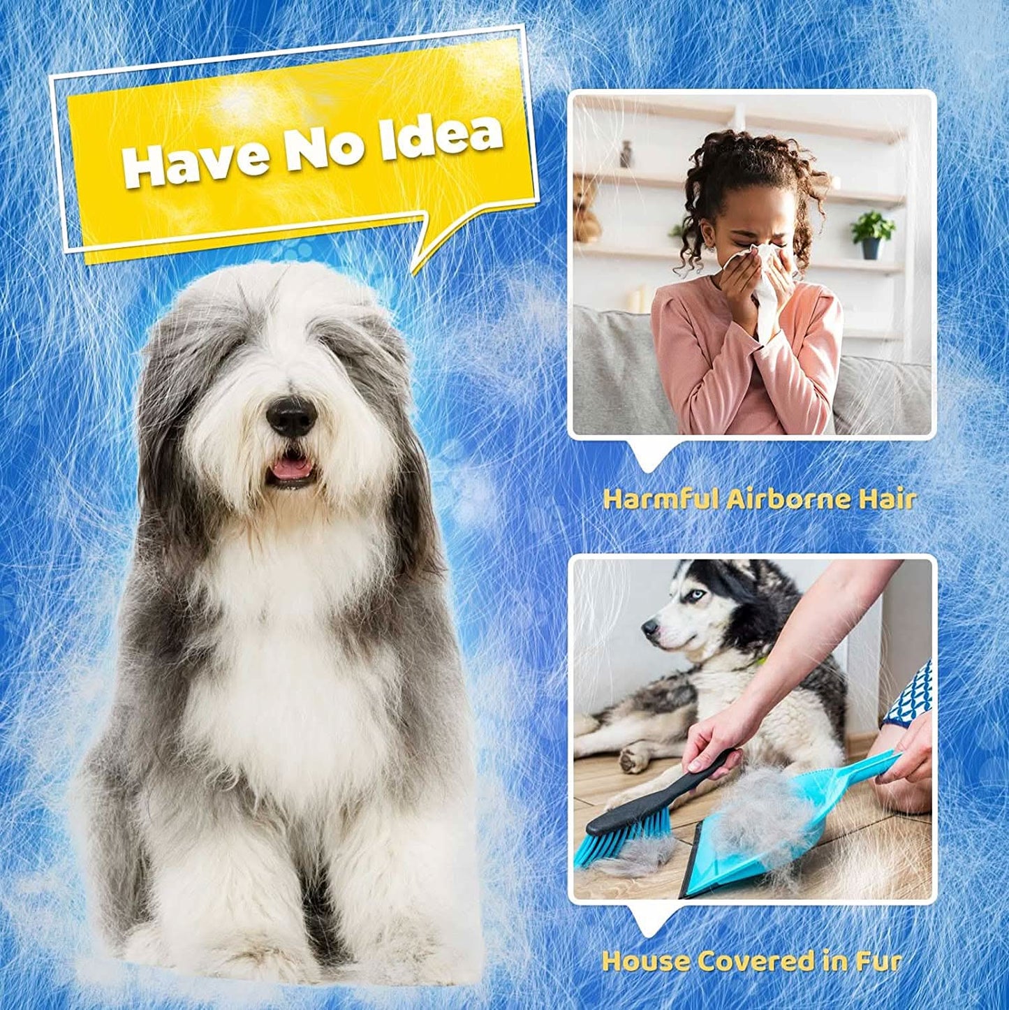 PETCAREGLOVE - guanto per la toelettatura e la rimozione delicata del pelo da gatti e cani