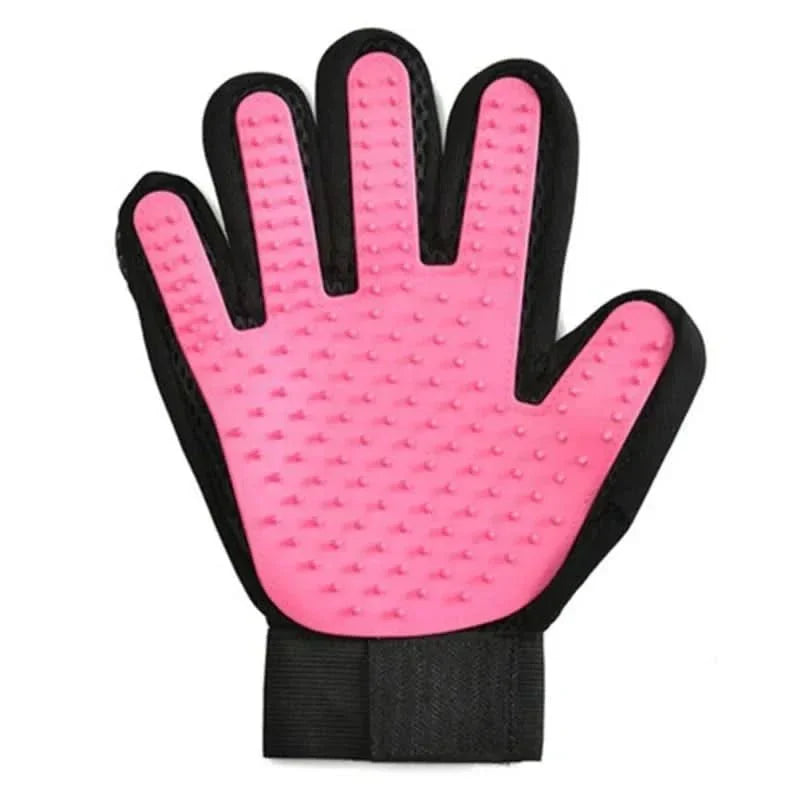 PETCAREGLOVE - guanto per la toelettatura e la rimozione delicata del pelo da gatti e cani