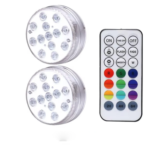 Luci LED subacquee per piscina con telecomando