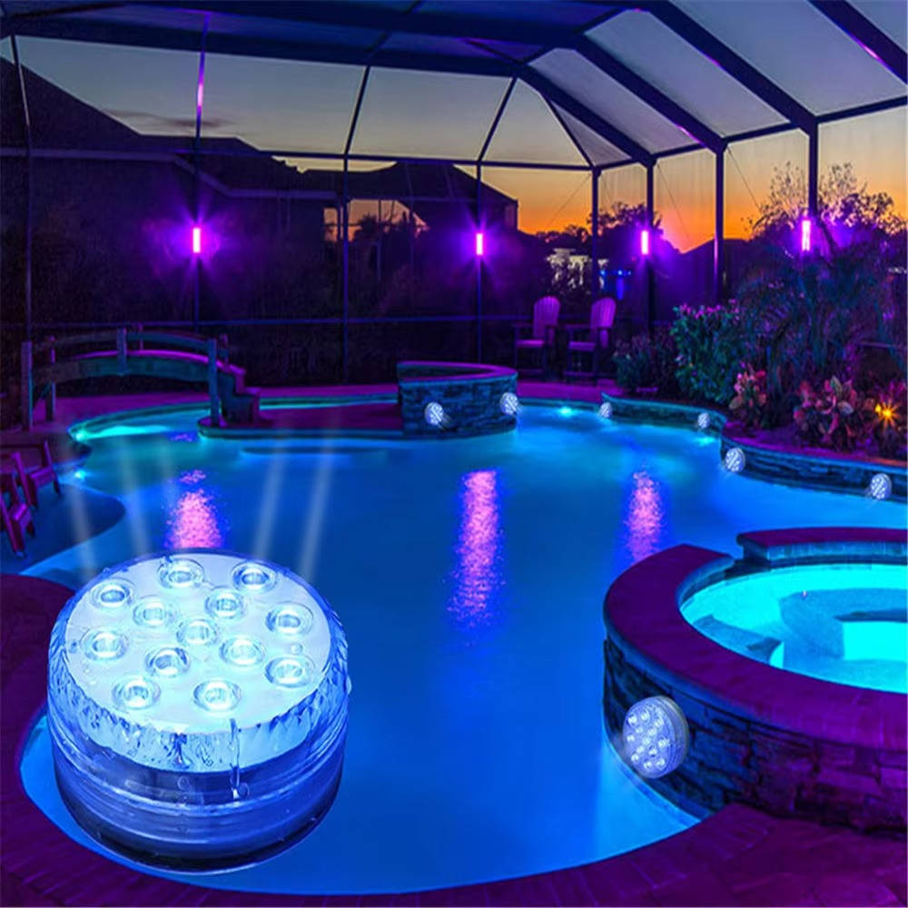 Luci LED subacquee per piscina con telecomando