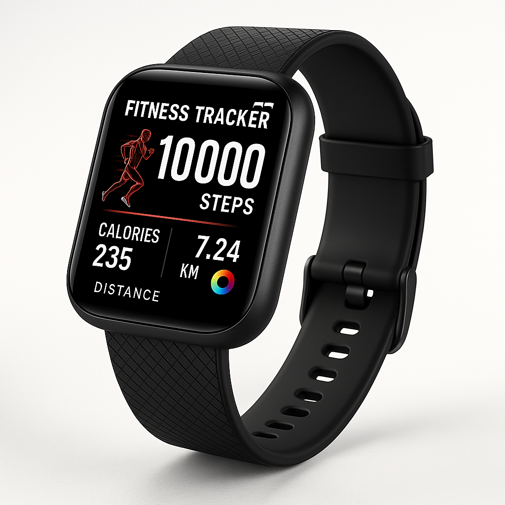 PulsFit Smartwatch Fitness con Bluetooth, Monitoraggio Salute e Design Unisex