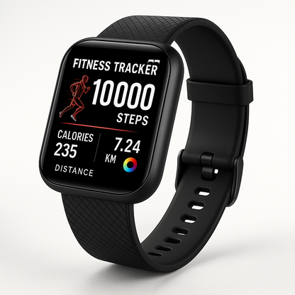 PulsFit Smartwatch Fitness con Bluetooth, Monitoraggio Salute e Design Unisex