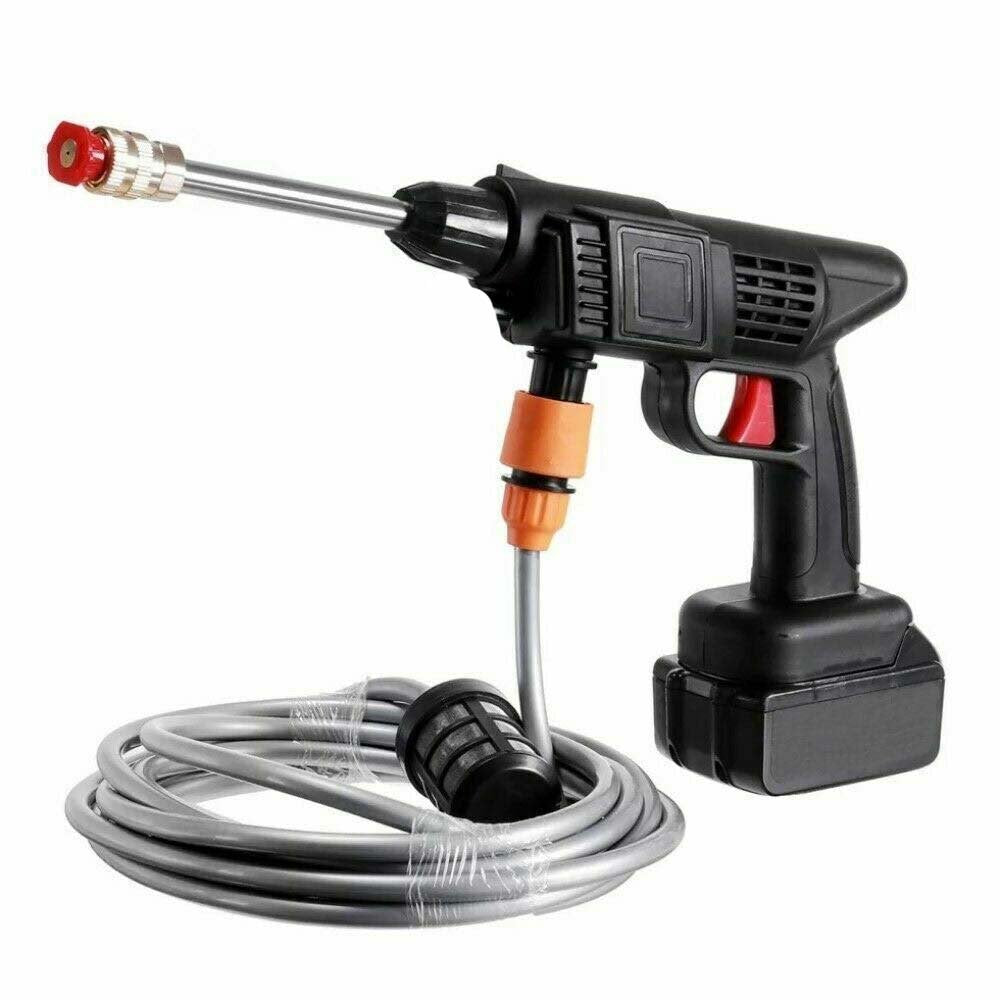 Pistola Idropulitrice a Batteria 48V con Accessori– Potenza Portatile per Auto, Giardino & Casa