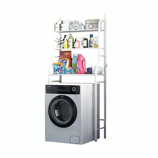 Iron Storage – Scaffale Salvaspazio Multifunzionale 3 Ripiani per Bagno, Lavanderia & Cucina