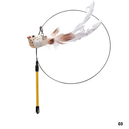 WINGWHIRL – Giocattolo interattivo per gatti con ali svolazzanti