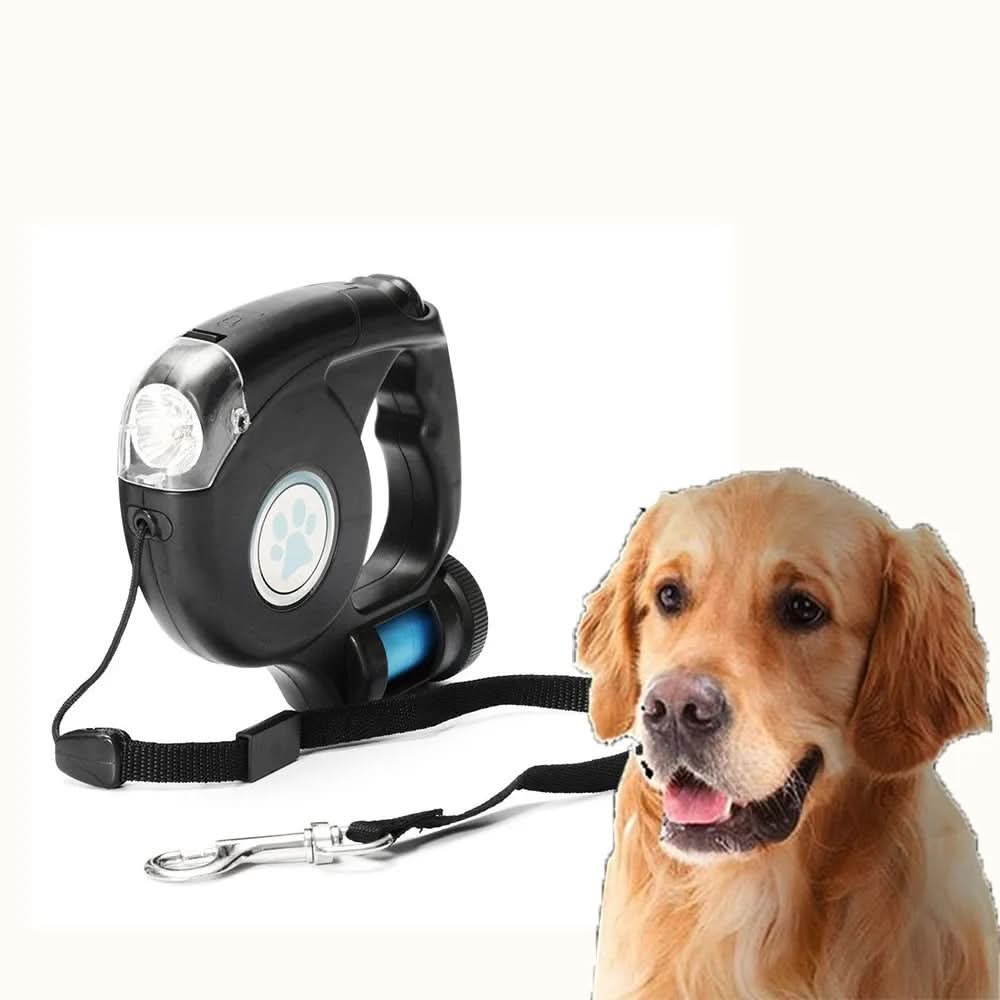 BRIGHTSTRIDE – Guinzaglio LED per cani con torcia integrata per passeggiate sicure