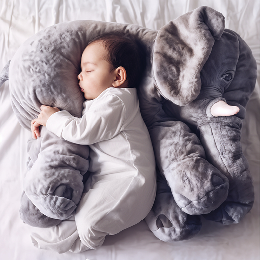 Cuscino Peluche PlushElephant™ – Comfort Morbido & Compagno di Sonnellino per Bambini