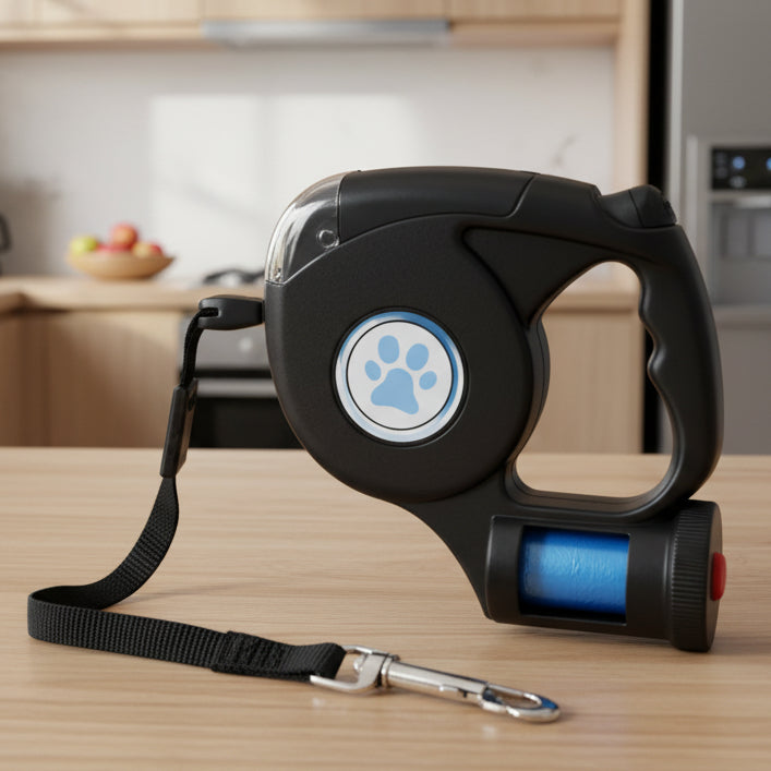 BRIGHTSTRIDE – Guinzaglio LED per cani con torcia integrata per passeggiate sicure