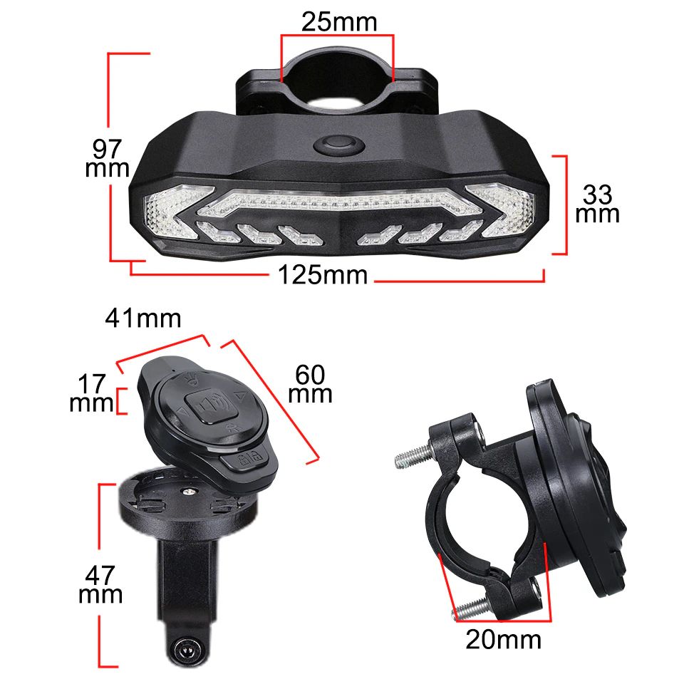 VELOALERT – Luce posteriore intelligente per bicicletta con funzione di allarme inclusa nelle specifiche