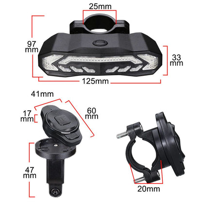 VELOALERT – Luce posteriore intelligente per bicicletta con funzione di allarme inclusa nelle specifiche