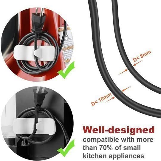 CordKeep porta-cavi da cucina - tenuta robusta e organizzazione intelligente per frullatore, tostapane e altri elettrodomestici