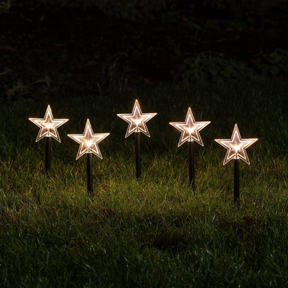 Luci stellate per giardino – Decorazioni natalizie LED per esterni con timer