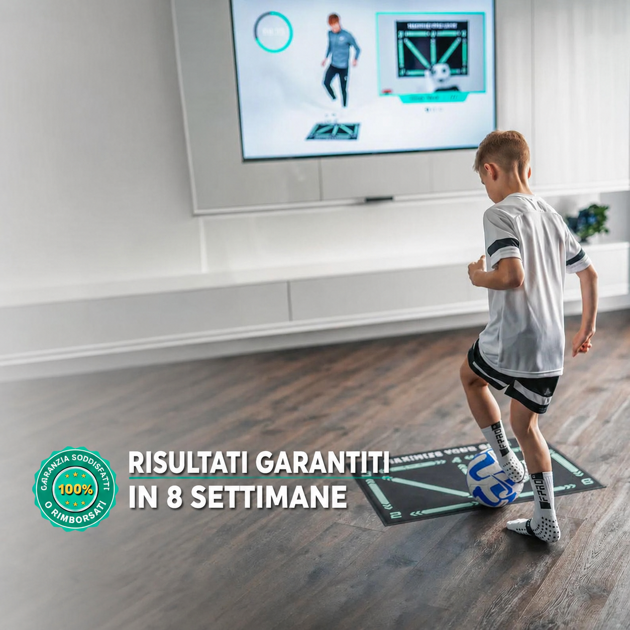 Contenuto del set: tappeto, video e calze