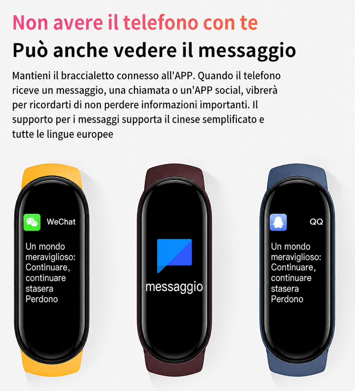 Smartwatch con notifiche social media