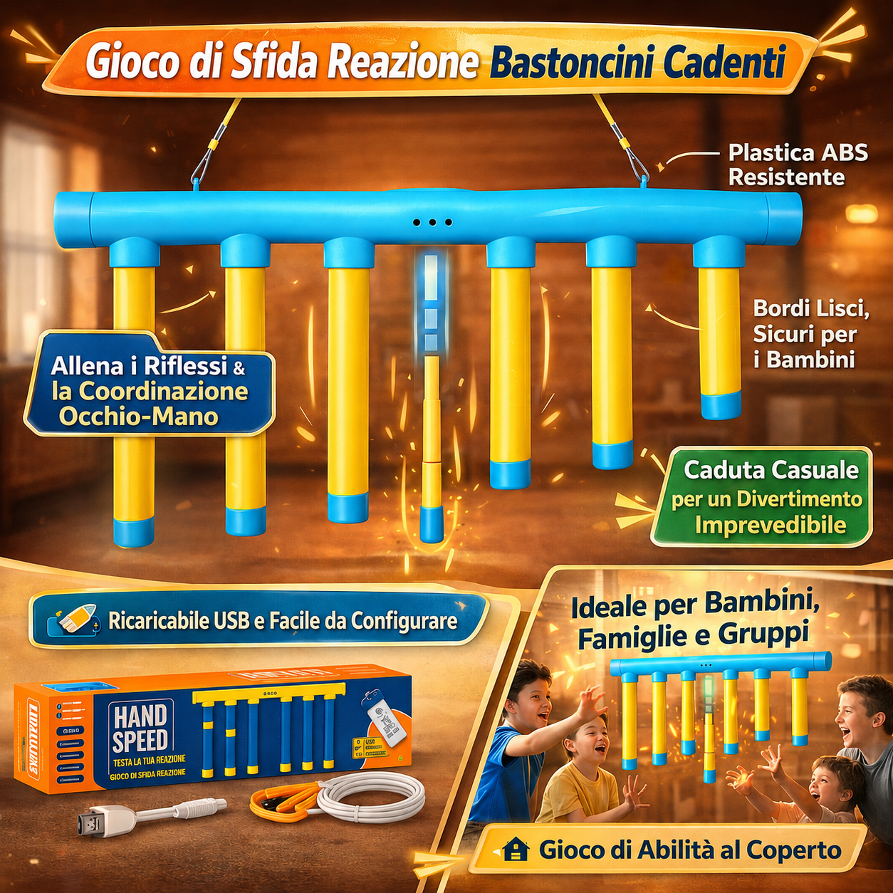Gioco di allenamento reazione per bambini