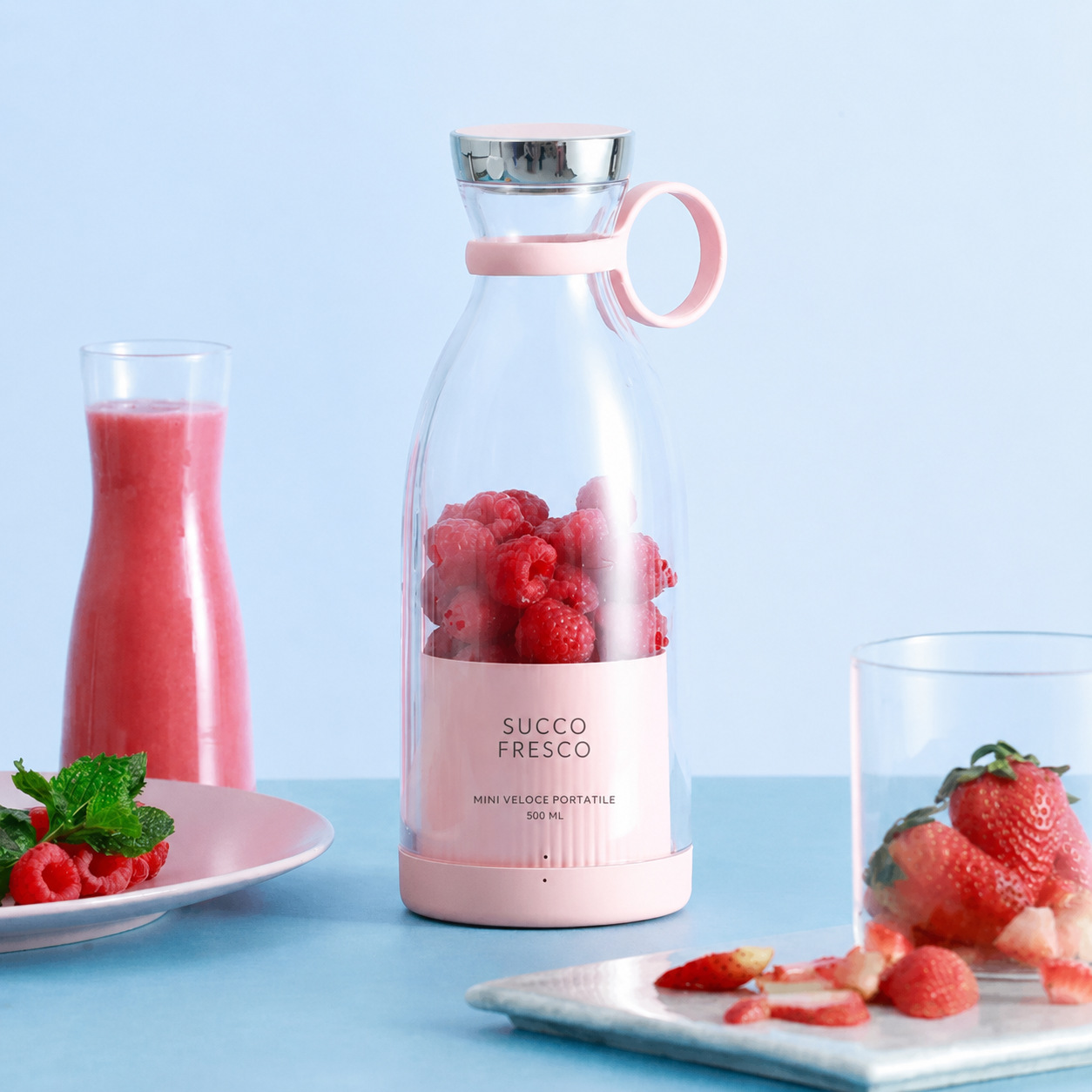 JuicyGo™ con frutta fresca intorno