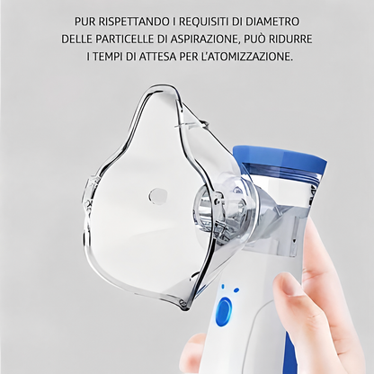Nebulizzatore USB Portatile per Casa e Viaggio con Maschere Doppie