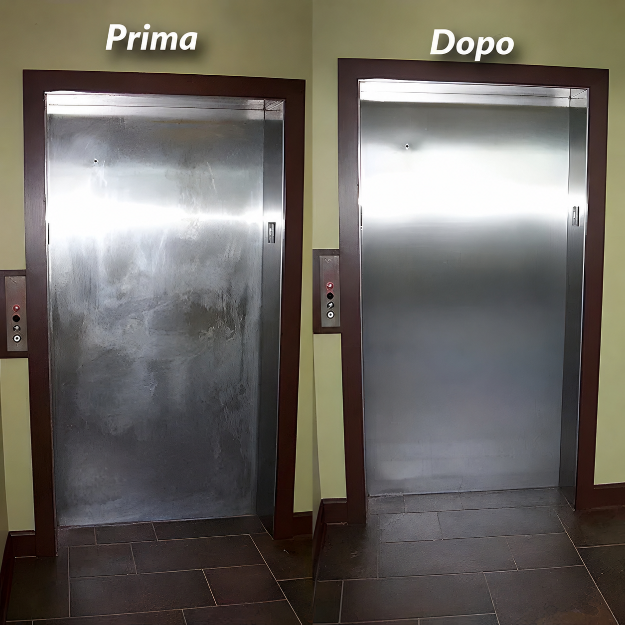 Prodotto e kit di pulizia in acciaio