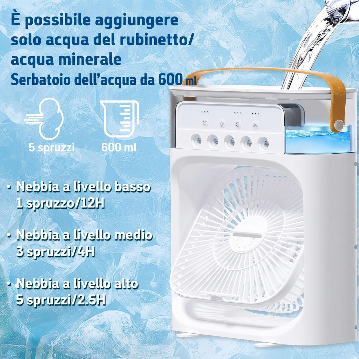 Ventilatore nero elegante e moderno