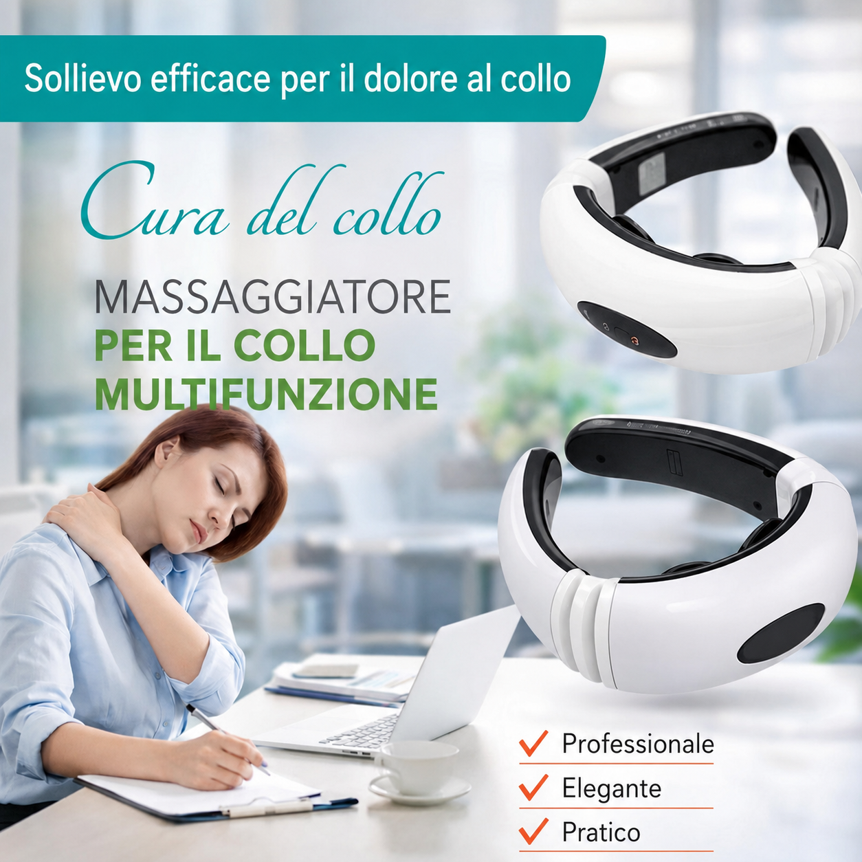 Massaggiatore pulsante con cavo USB incluso