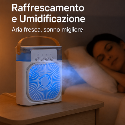 Dettaglio del design compatto del raffrescatore