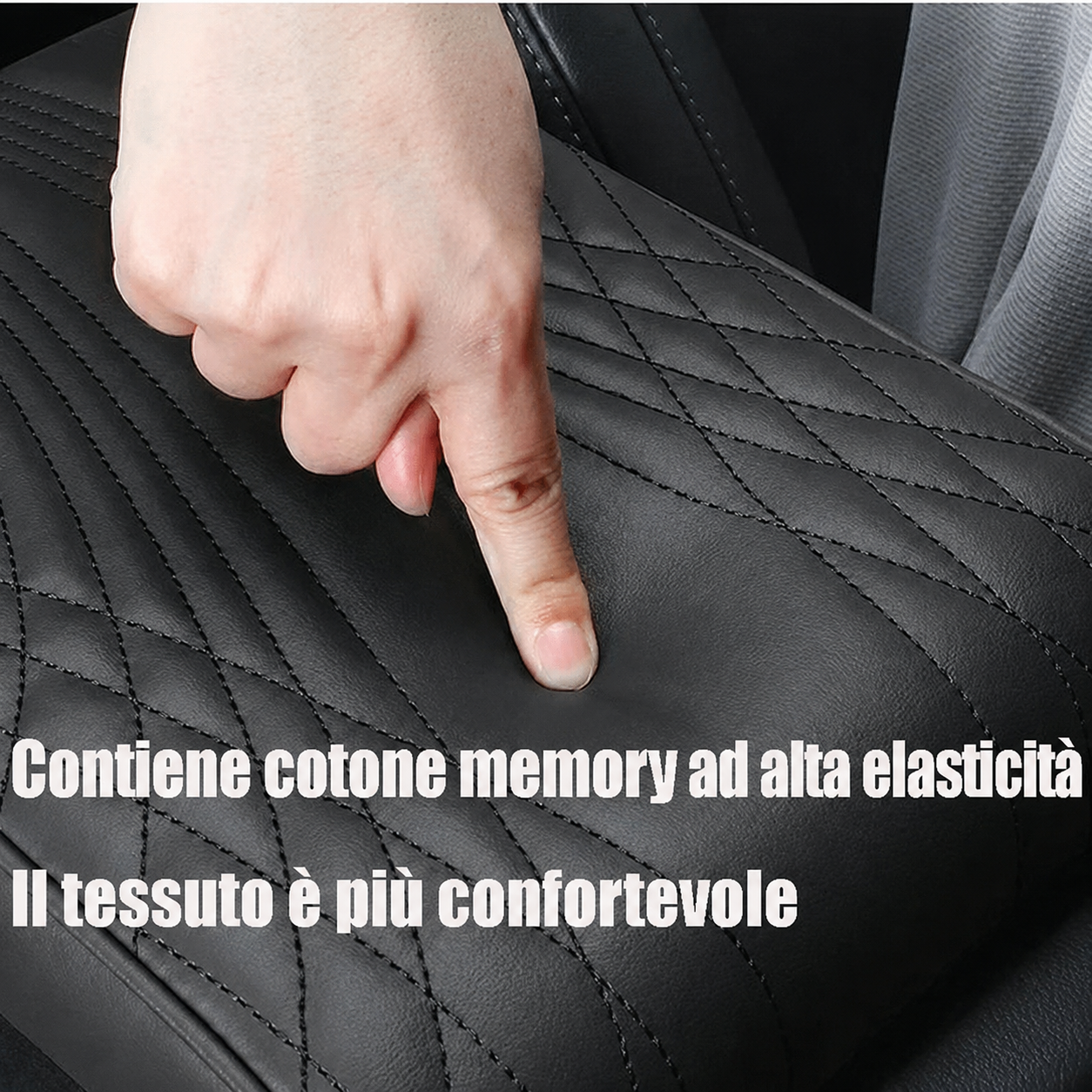 Cuscino per bracciolo auto, protezione e comfort