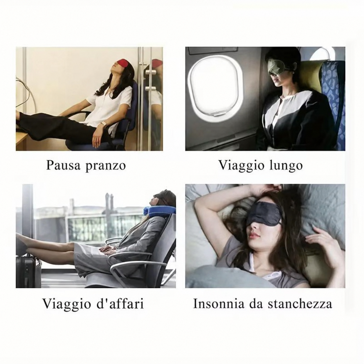 Maschera SilkDream piegata su un tavolo