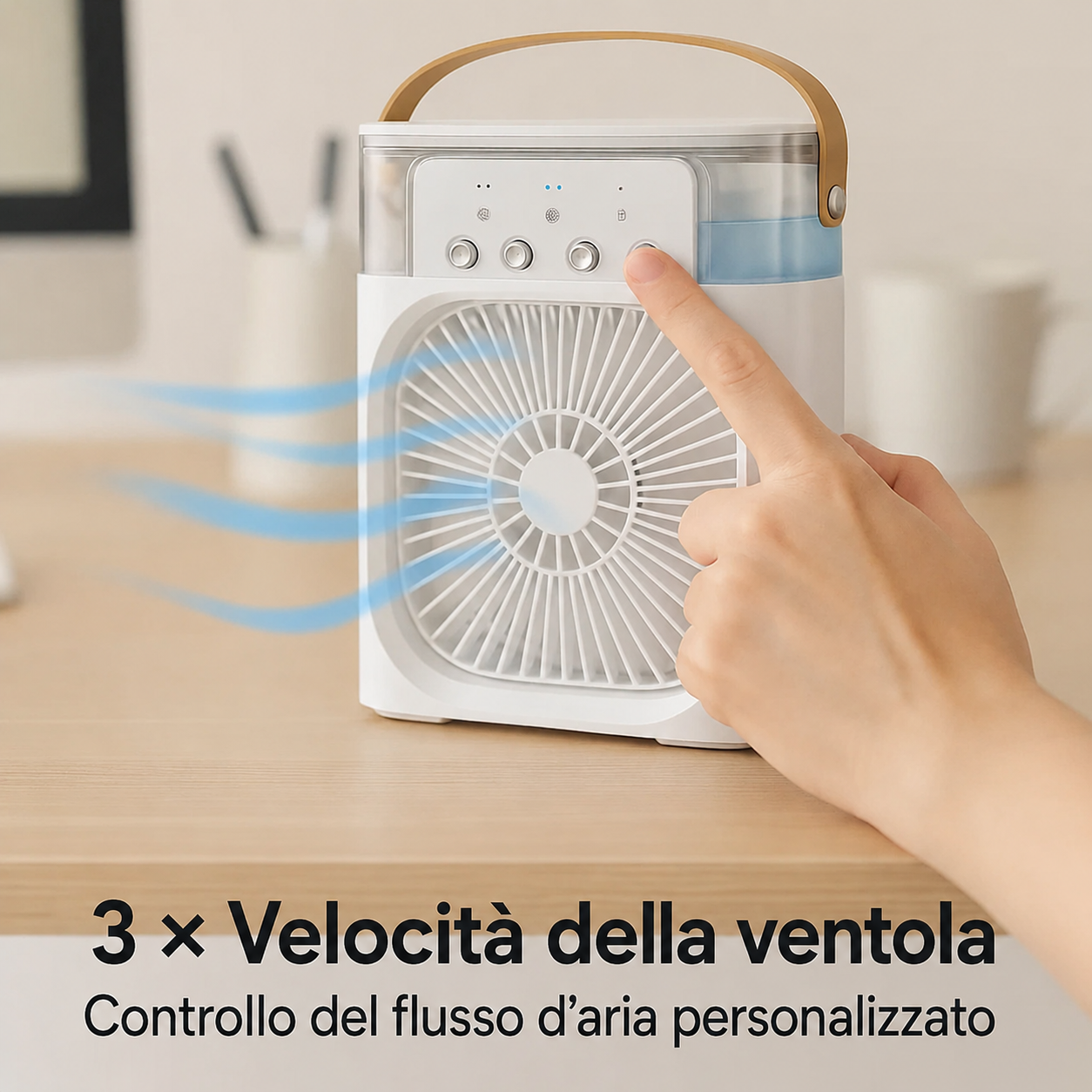 Vista laterale del Raffrescatore d'Aria e Umidificatore