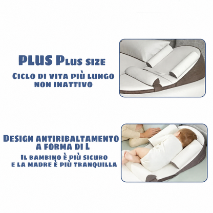 Dettaglio della fodera del cuscino inclinato