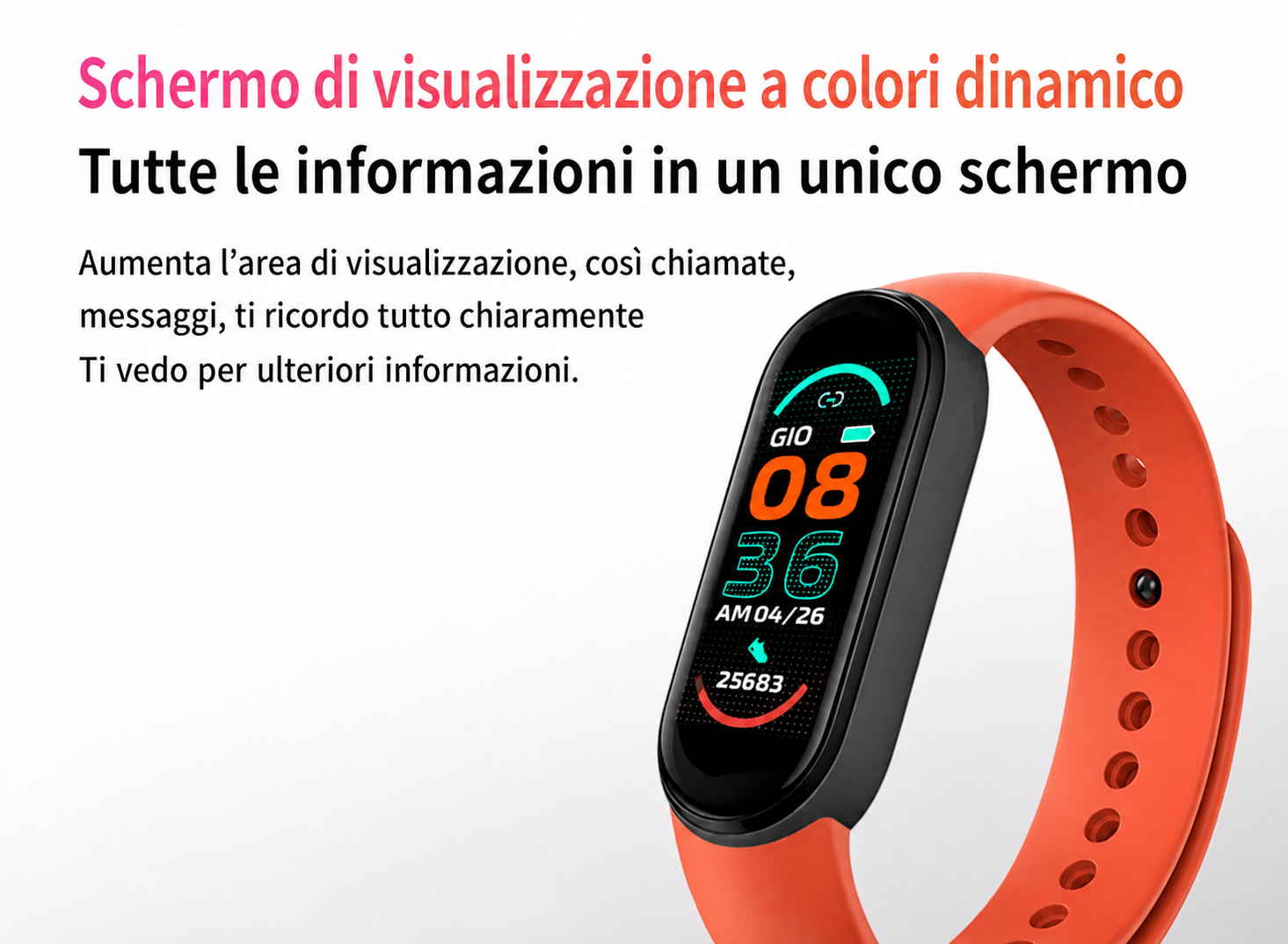 Smartwatch con controllo remoto della fotocamera