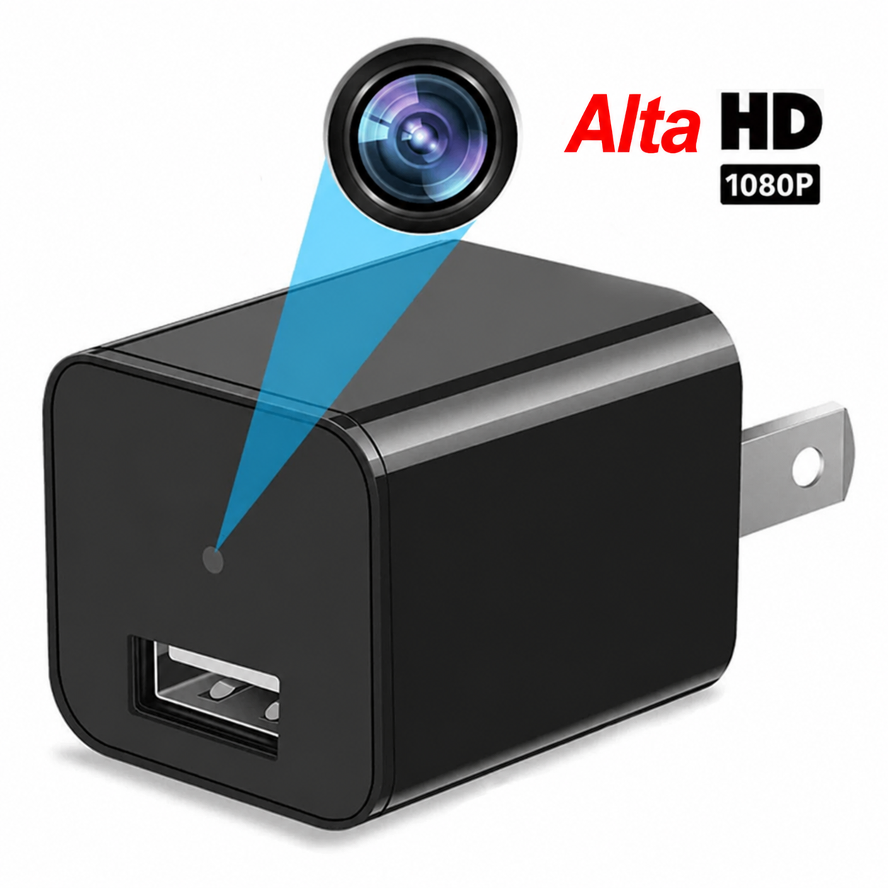 Telecamera nascosta nel caricatore USB da parete