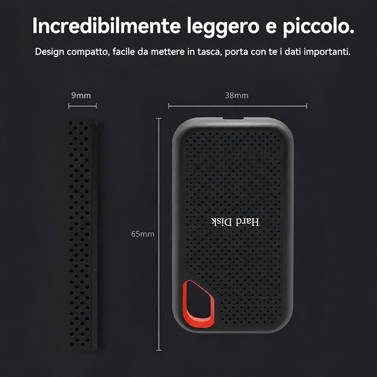 Trasferimenti ultra-rapidi con SSD portatile