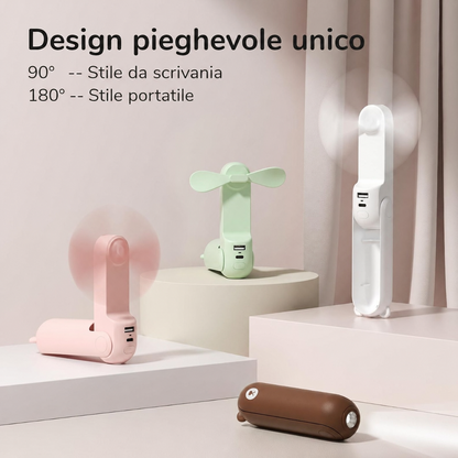 Ventilatore portatile con 3 velocità
