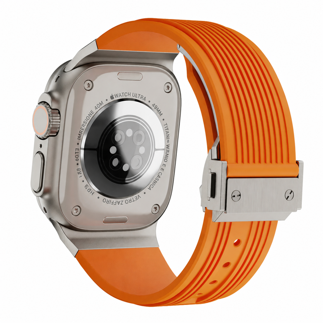Cinturino NovaFlex nero su Apple Watch