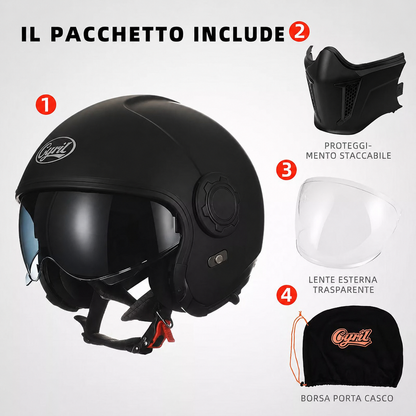 Casco AstraGuard in bianco lucido