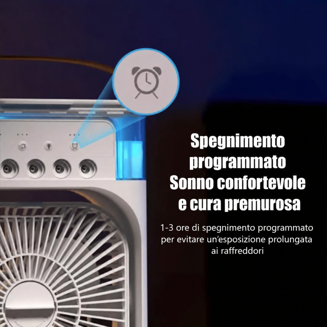 Ventilatore con modalità di raffreddamento