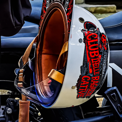 Casco da baseball per moto, dettaglio imbottitura