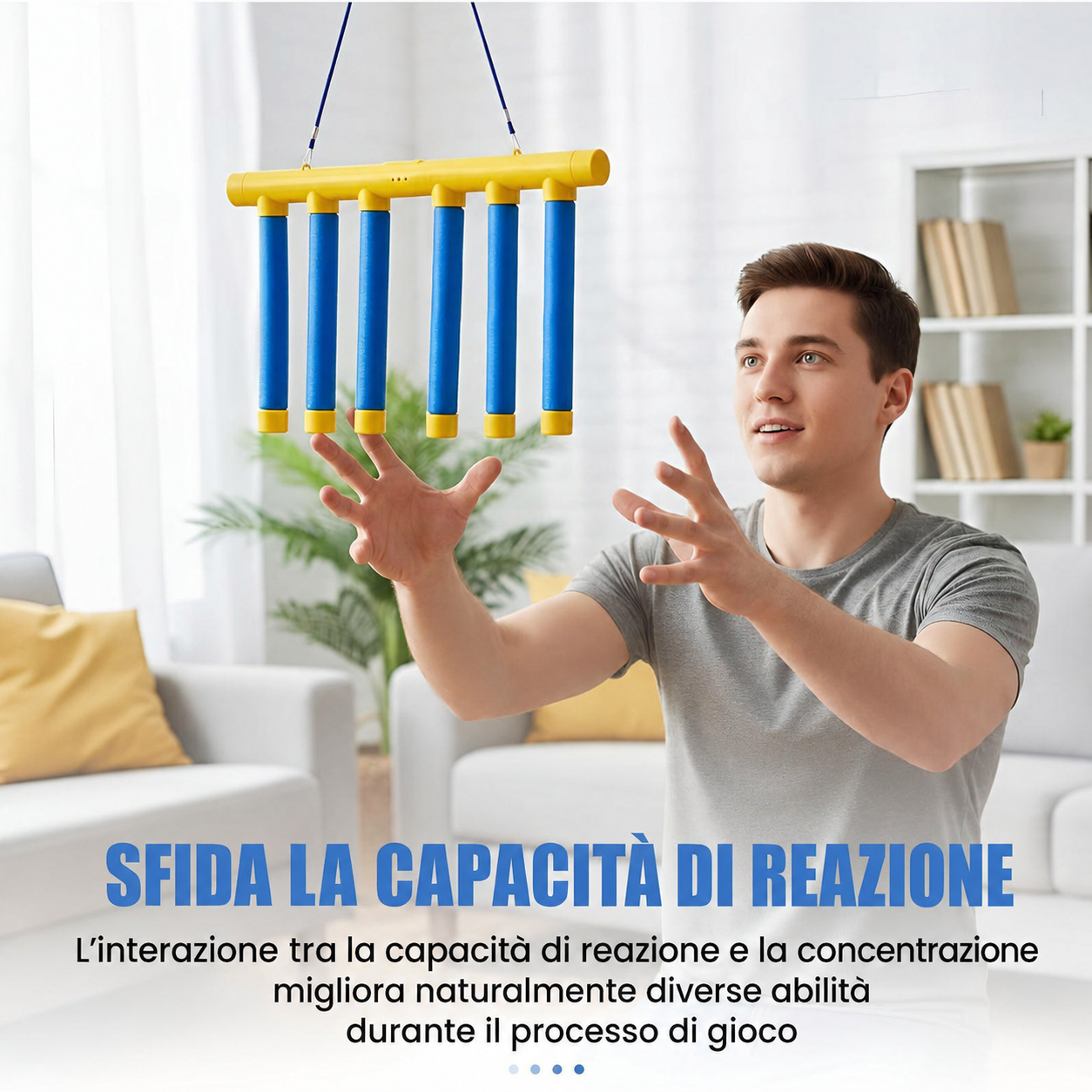 Set di gioco con bastoncini cadenti e unità principale