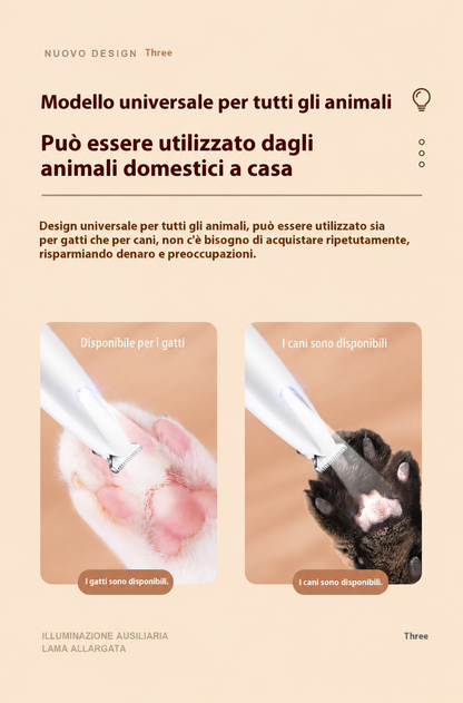 Tosatrice Grande per Pelo di Animali (Impermeabile & LED)