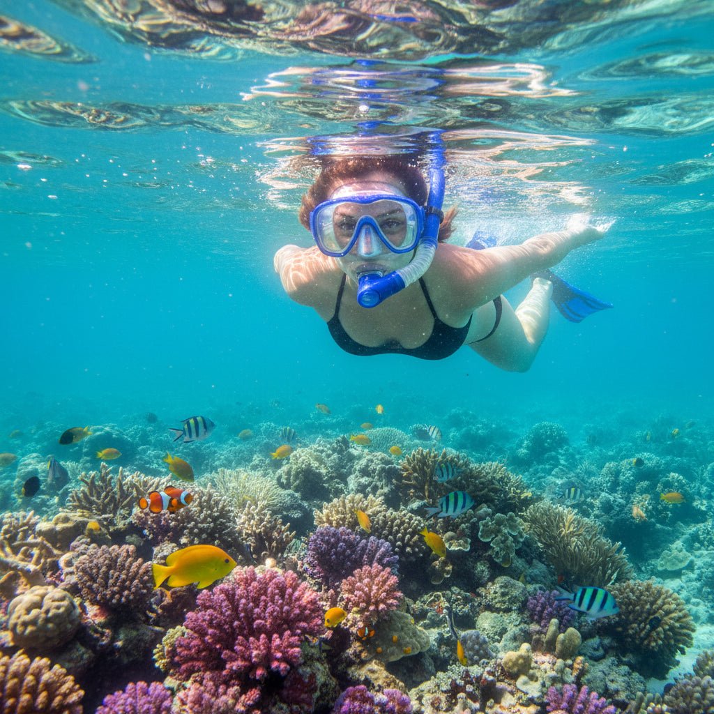 SEAVISTA – Maschera da snorkeling pieghevole per una visione sott'acqua cristallina