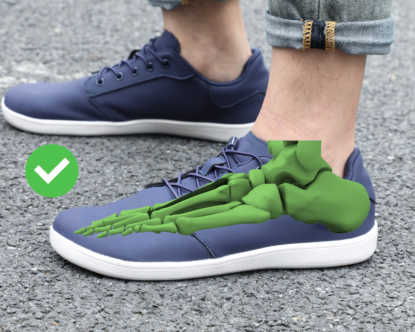 CASUAL-BUNDLE: Casual Prime + 2x Calze Barefoot + Solette OrthoMax GRATIS